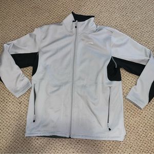 North Face XL gray fleece lined jacket